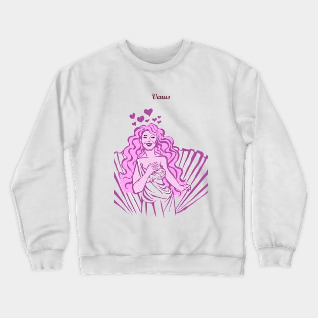 Venus Crewneck Sweatshirt by LoveQueen